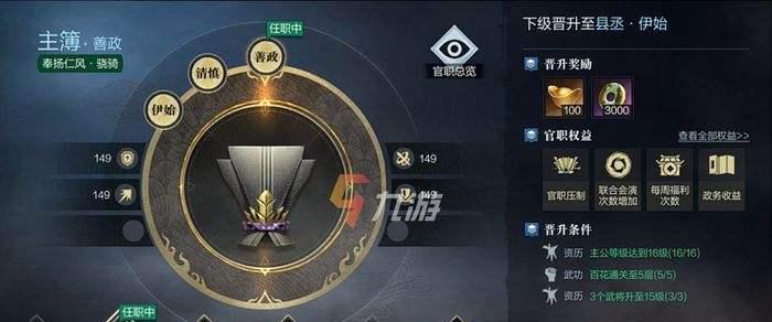 《真三国无双霸官职一览》——成为真正的三国霸主（掌握最强大的官职）  第2张