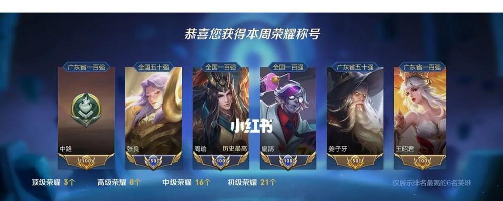 王者荣耀小国标排名是多少？  第1张